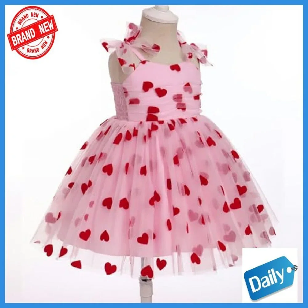 Baby Girls Tutu Dress Sleeveless Sequin Tulle Princess Party Dress